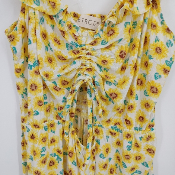 Retrod | sunflower print romper - Picture 4 of 8